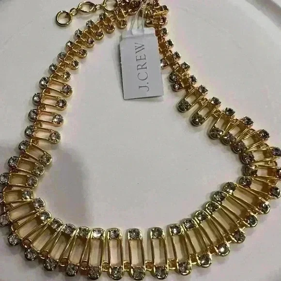 J Crew Loop Collar with Crystals